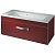 Тумба под раковину Какса-А Хилтон 100 004208 подвесная Бордовая