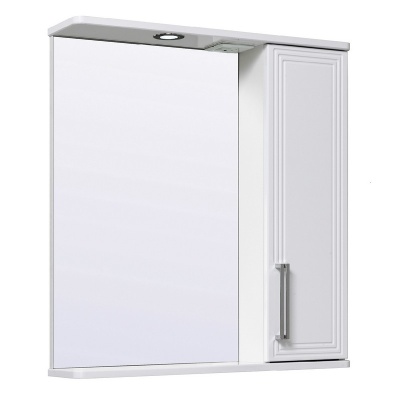 Зеркало со шкафом Runo Олимпия 70 R Белое