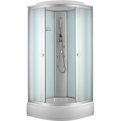 Душевая кабина Niagara NG-3301G 90x90 стекло матовое задние стенки Белые