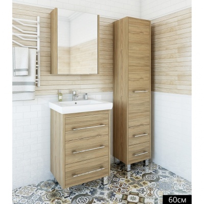 Тумба с раковиной Sanflor Ларго 60 С0002106 Швейцарский вяз