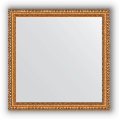 Зеркало Evoform Definite 75х75 Золотые бусы на бронзе