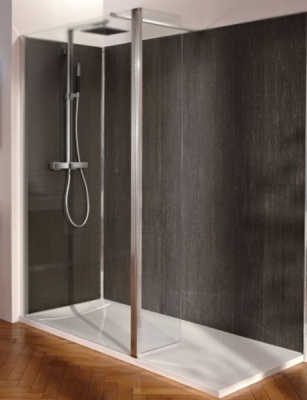 Душевая перегородка Jacob Delafon Contra 180 C22WP140-GA профиль Хром стекло прозрачное