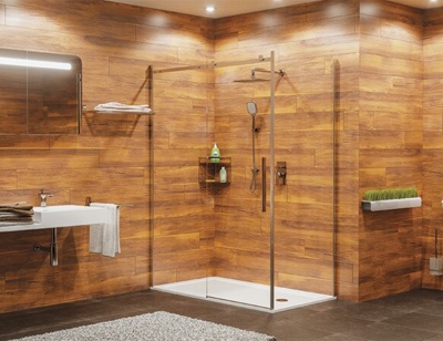 Душевой уголок WasserKRAFT Alme 15R32 130x80 профиль Хром стекло прозрачное