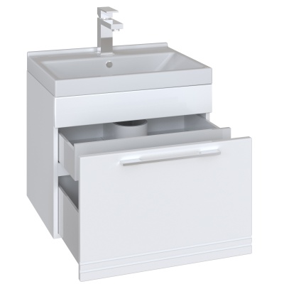 Комплект мебели для ванной San Star Мира 60 99.1-1.5.1.+FST60SLWB01+105.1-2.5.1. подвесной Белый