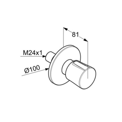 Запорный вентиль Kludi Balance 528159175 Белый Хром