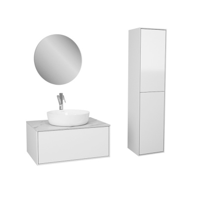 Тумба под раковину Diborg Elise 70 77.7214 подвесная Белый глянец