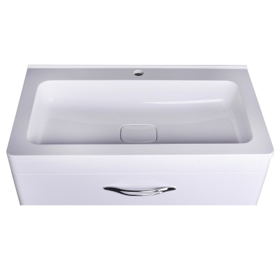 Тумба с раковиной Style Line Каре 80 СС-00002270 Люкс Plus подвесная Белый