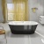 Акриловая ванна BelBagno BB14-NERO/BIA 178x84 без гидромассажа