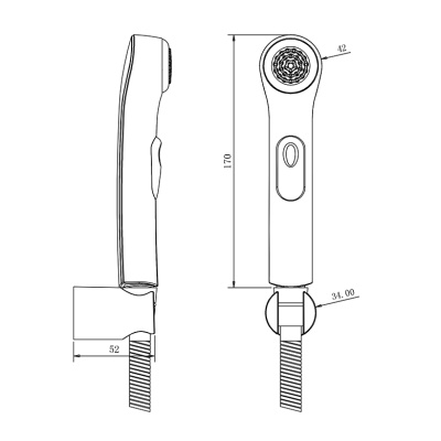 Смеситель для раковины с гигиеническим душем Iddis Torr TORSB00i08 Хром