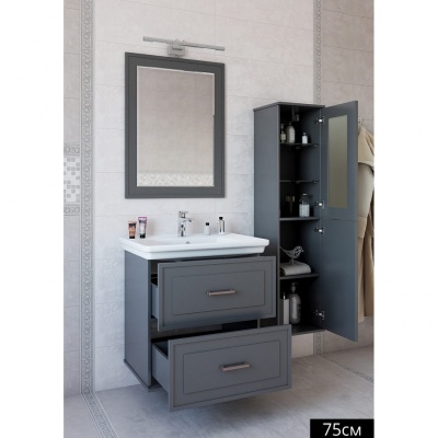 Тумба с раковиной Sanflor Модена 75 С03221 Серая