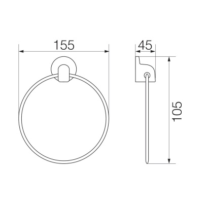Кольцо для полотенец Veragio Oscar OSC-5223.BR Бронза