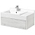 Тумба под раковину Акватон Сакура 80 1A236401SKW80 подвесная Ольха наварра Белый глянец