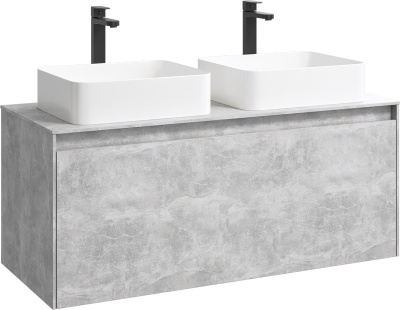 Корпус тумбы под раковину Aqwella 5 Stars Mobi 120 MOB0112BS подвесной Бетон светлый