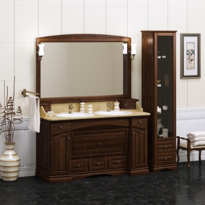 Шкаф пенал Opadiris Лучия 40 R Z0000003089 Орех антикварный