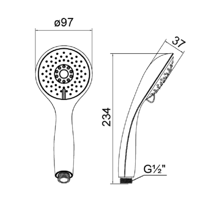 Ручной душ Milardo 3203F97M18 Хром