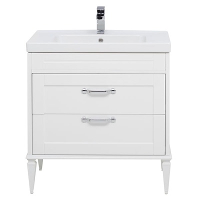 Тумба под раковину Aquanet Денвер 80 199211 Белый глянец