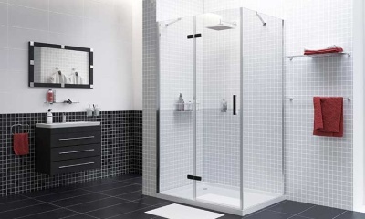 Душевой уголок WasserKRAFT Aller 10H 120x80 Черный Хром