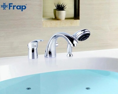 Смеситель на борт ванны Frap F1105 Хром
