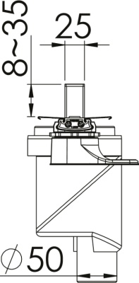 Душевой лоток Berges Wasserhaus Super Line 550 090080 с решеткой Матовый хром