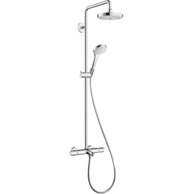 Душевая система Hansgrohe Croma Select S 27351400 с термостатом Хром Белая