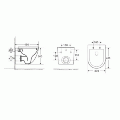 Унитаз WeltWasser Merzbach 004 MT-BL 10000003695 подвесной Черный матовый с сиденьем Микролифт