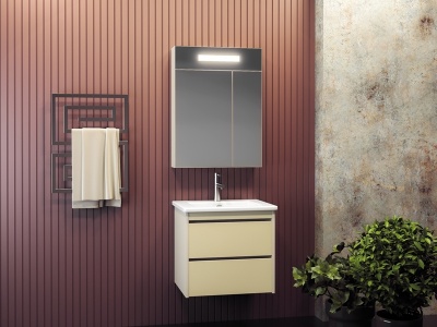 Тумба под раковину Opadiris Фреш 60 Z0000010428 подвесная Бело-бежевая