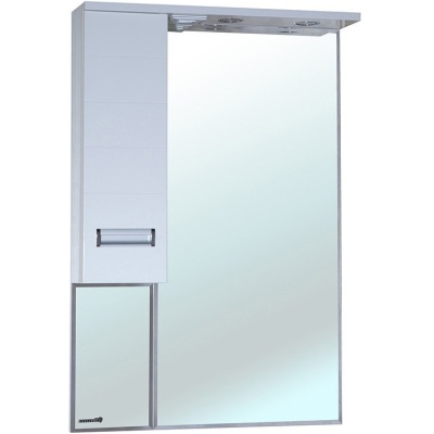 Зеркало со шкафом Bellezza Сиена 60 с подсветкой L Белое