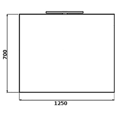 Зеркало Villeroy&Boch 2Day2 125 с подсветкой Хром