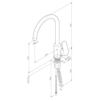 Смеситель для кухни AM.PM Like F8007700 Хром Смеситель для кухни AM.PM Like F8007700 Хром