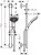 Душевой гарнитур Hansgrohe Raindance Select S 26320400 Хром Белый Душевой гарнитур Hansgrohe Raindance Select S 26320400 Хром Белый