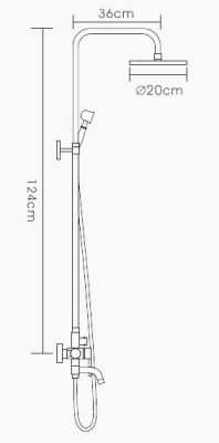 Душевая система Frap F2410 Бронза