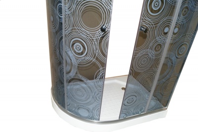 Душевой уголок Parly RGZ121R 120х190 профиль Полированный алюминиевый стекло тонированное