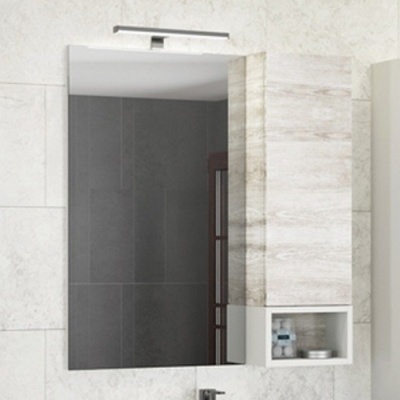 Зеркало со шкафом Comforty Прага 75 4144199 Дуб белый