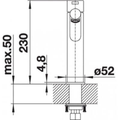 Смеситель для кухни Blanco Ambis Матовый хром