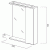 Зеркало со шкафом BelBagno MARINO-SPC-600/750-1A-BL-P-R 60 с подсветкой Bianco Lucido