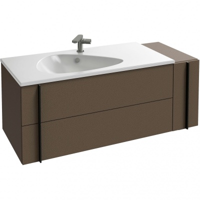 Тумба под раковину Jacob Delafon Nouvelle Vague 120 EB3034-NR2 подвесная Коричневая кожа