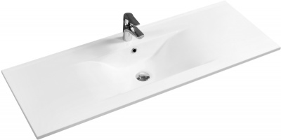 Тумба с раковиной SanVit Кубэ-3 100 в цвете Ral Белый глянец