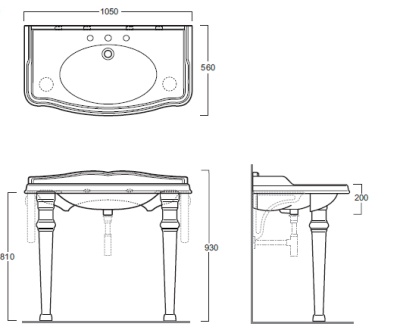 Раковина Simas Arcade AR 874 Белая