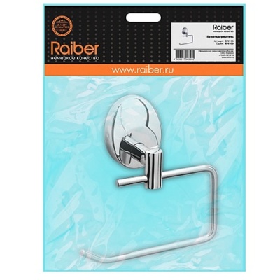 Держатель туалетной бумаги Raiber R70114 Хром
