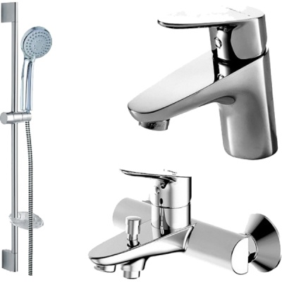 Комплект смесителей Bravat Drop F00308C 3 в 1 Хром