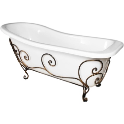 Ванна из искусственного камня Эстет Царская 170x73 Белая