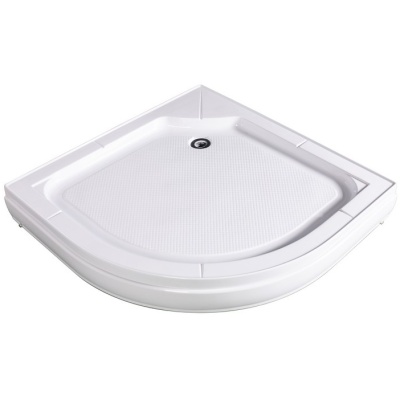 Акриловый поддон для душа River 80x80x15 радиальный Белый