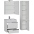 Комплект мебели для ванной Aquanet Тиволи 60 180558 подвесной Белый