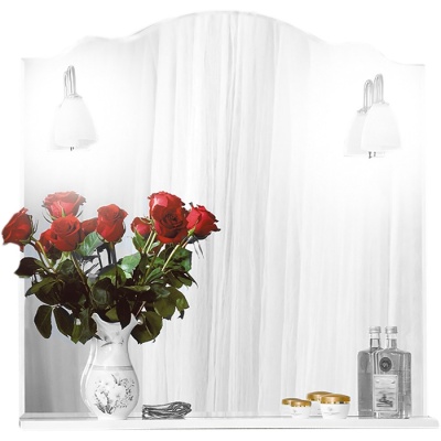 Зеркало Бриклаер Анна 90 с подсветкой Белое