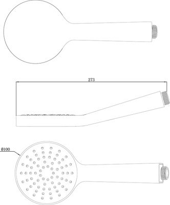 Ручной душ Ravak Flat S 960.00 Хром