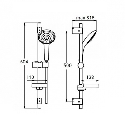 Душевой гарнитур Ideal Standard IdealRain Soft B9423AA Хром