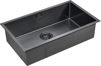 Кухонная мойка Paulmark Koher 74 PM807444-GM Вороненая сталь