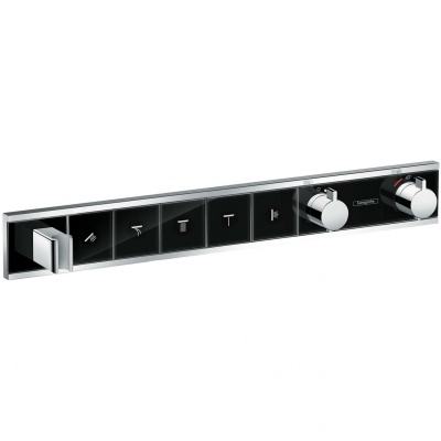 Смеситель для душа Hansgrohe RainSelect 15358600 с термостатом Хром Черный