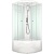 Душевая кабина Domani-Spa Delight 88 High 80x80 DS01D88HWCl00 профиль Белый задние стенки Белые