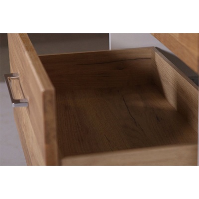 Тумба под раковину ASB-Woodline Оскар 75 подвесная Дуб Белый